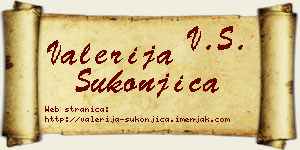 Valerija Sukonjica vizit kartica